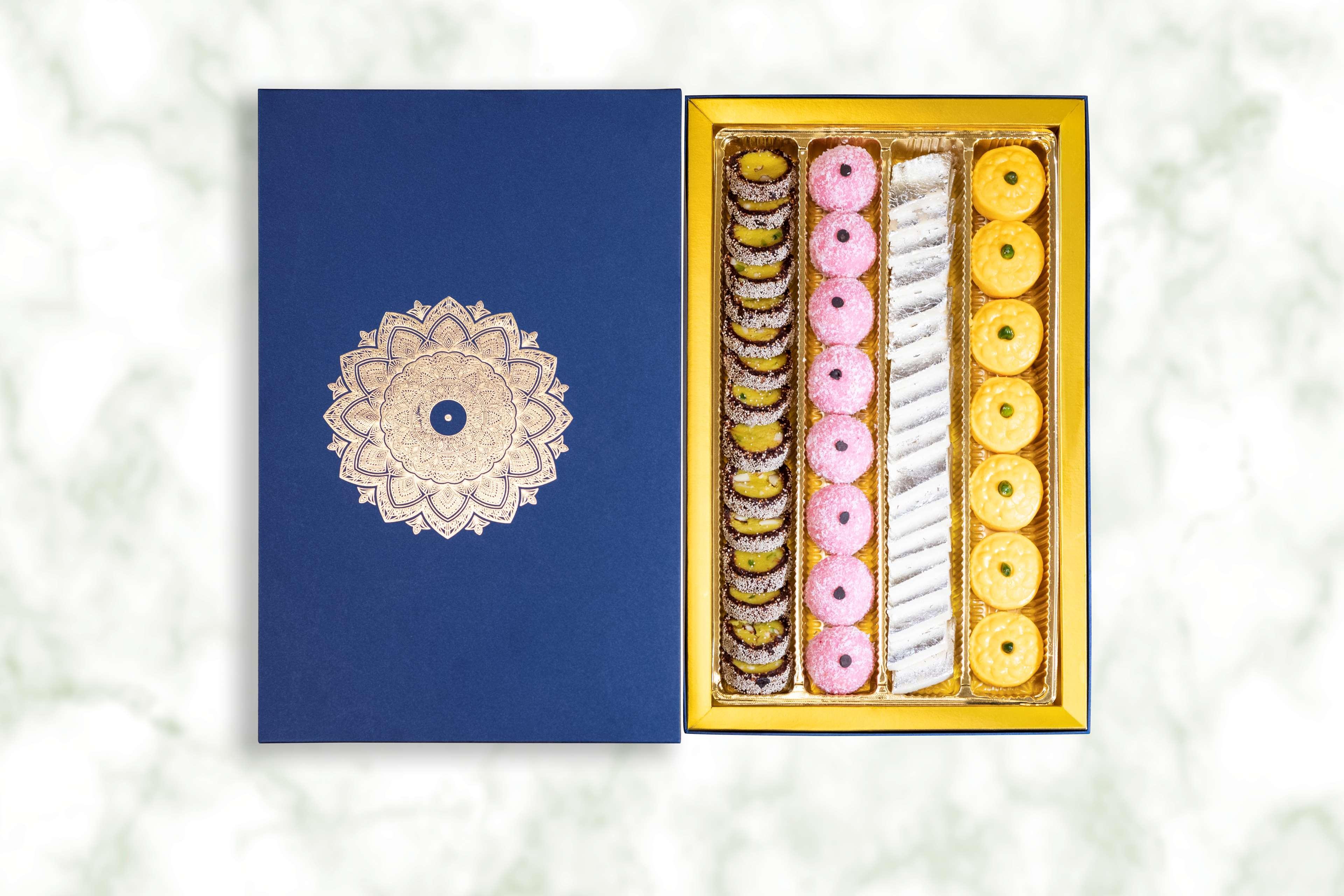 Radisson Blu Plaza Hotel Hyderabad Banjara Hills Bagian luar foto A box of assorted baklawa